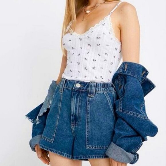 Urban Outfitters Pants - NWOT Urban Outfitters BDG Skate Jean Shorts Blue Denim Cargo Style Sz 27